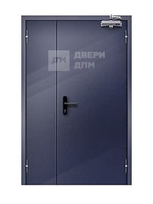 Противопожарная дверь ДПМ-02 EI-30 глухая полуторная шумоизоляционная