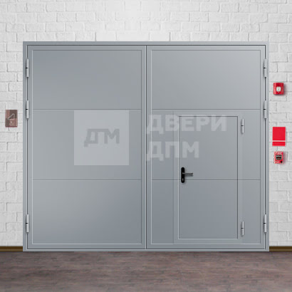 Секционные откатные противопожарные ворота (системы от распространения огня, 2 мм стали) ВПМ-172
